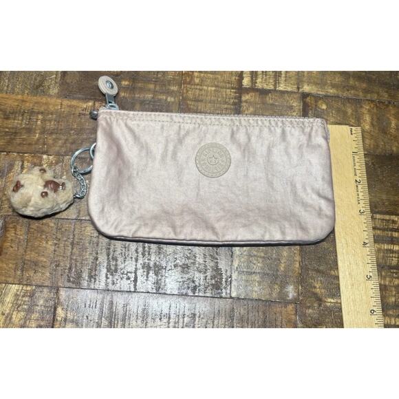 Kipling Creativity Accessory Zipper Pouch Polyamide Pink With Keychain - Picture 4 of 14